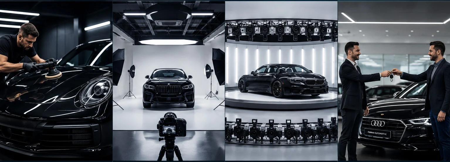 Farman 360 — studio, 360° imaging and dealer-ready vehicle presentation